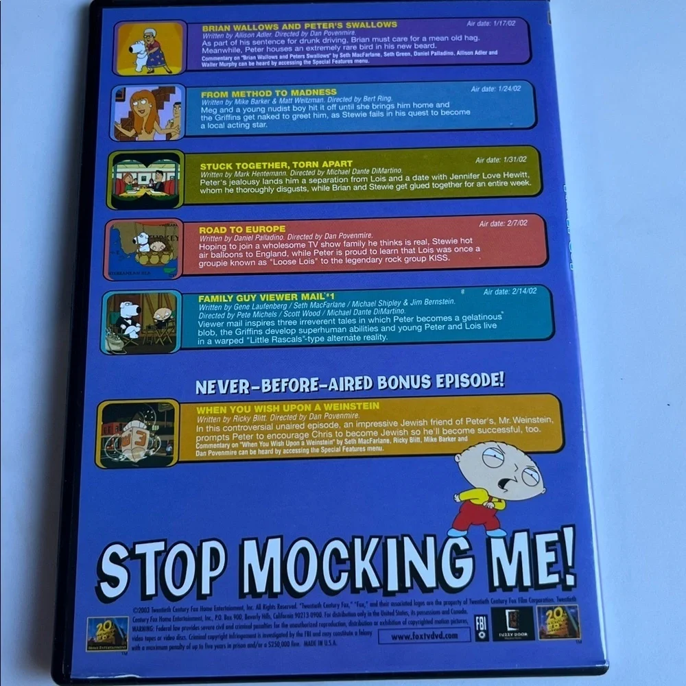 Family Guy Volume 2 Season 3 - Picture 8 of 11